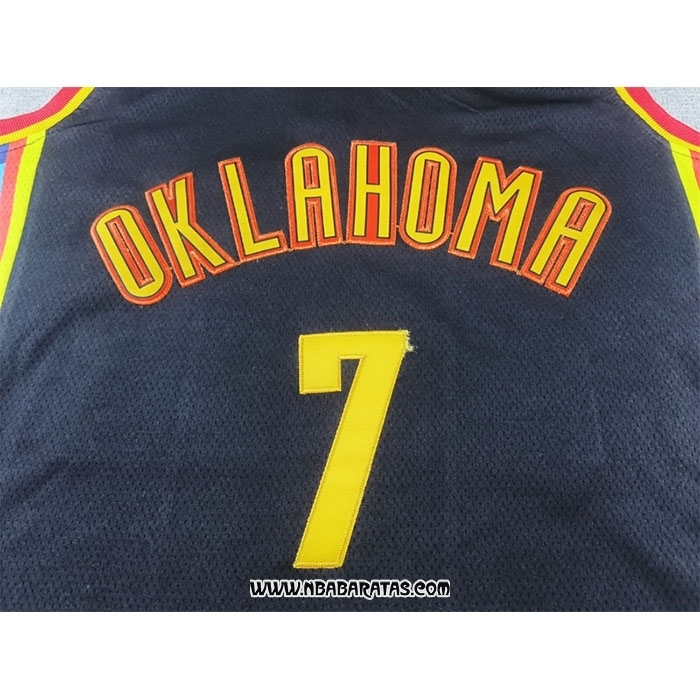 Camiseta Oklahoma City Thunder Chet Holmgren #7 Ciudad 2024-25 Negro
